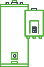 Illustration of a water heater