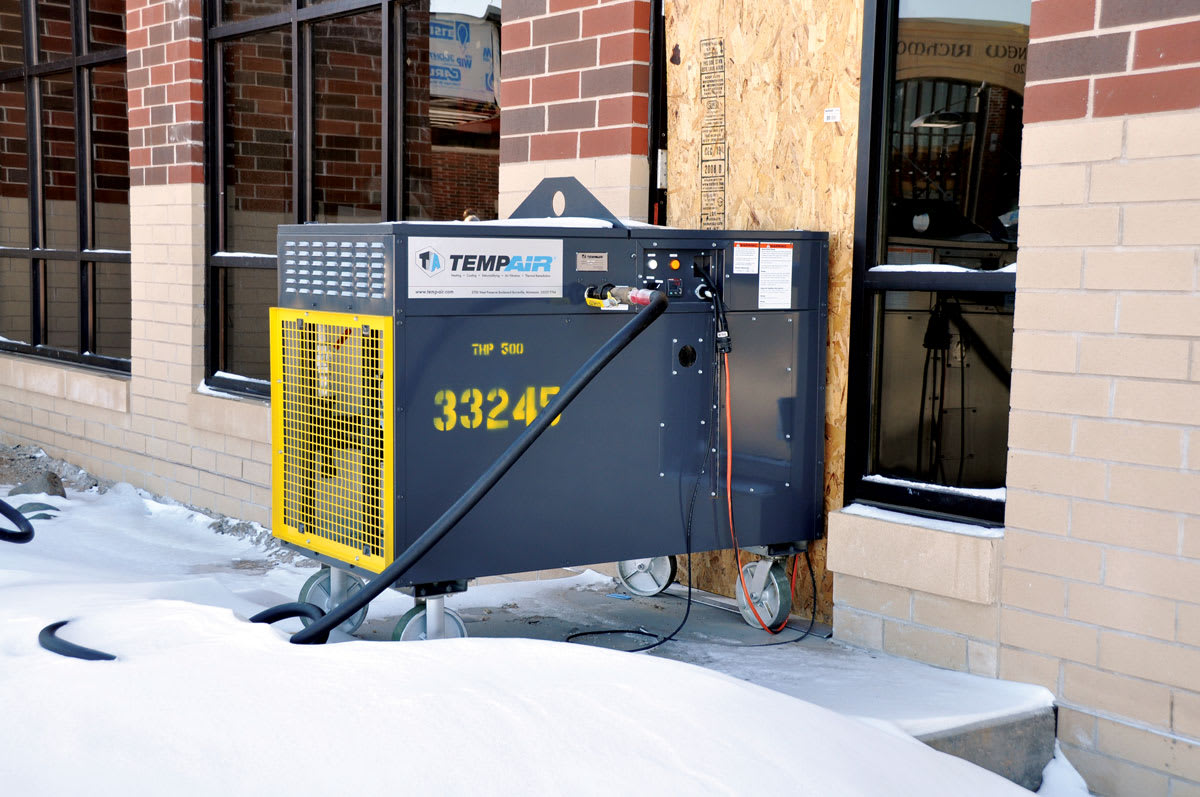 Temporary heat for commercial buildings | PERC