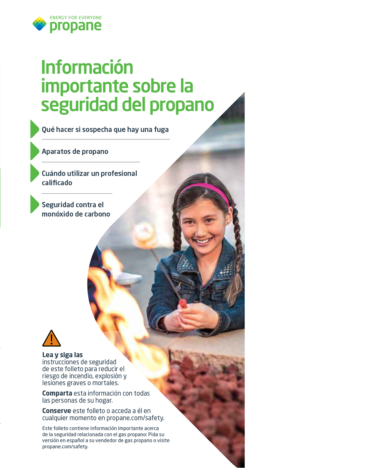Spanish Important Propane Safety Information for You and Your Family