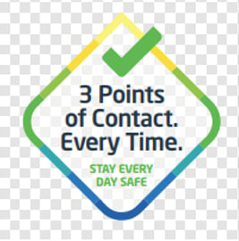 Every Day Safe Vehicle Decal – 3 Points of Contact (Staff Only)
