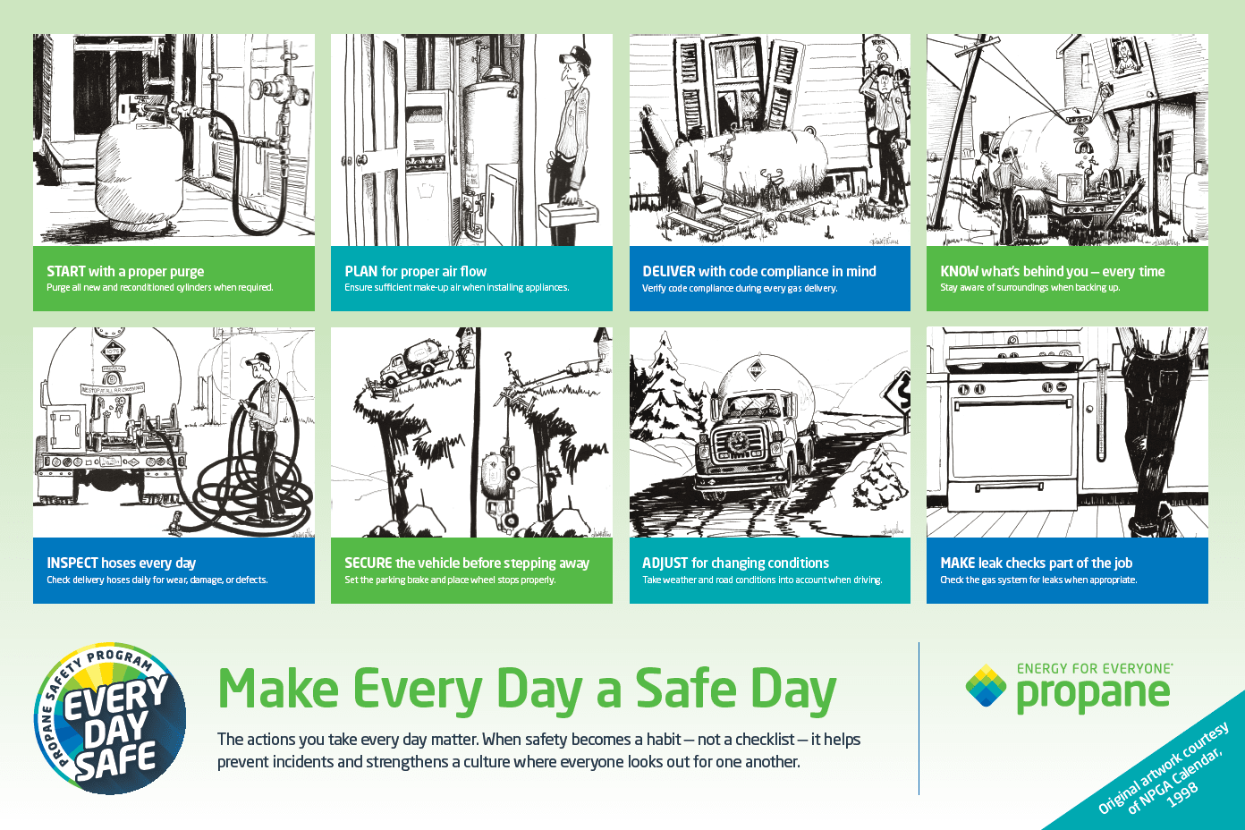 Every Day Safe Workroom Poster (Staff Only)