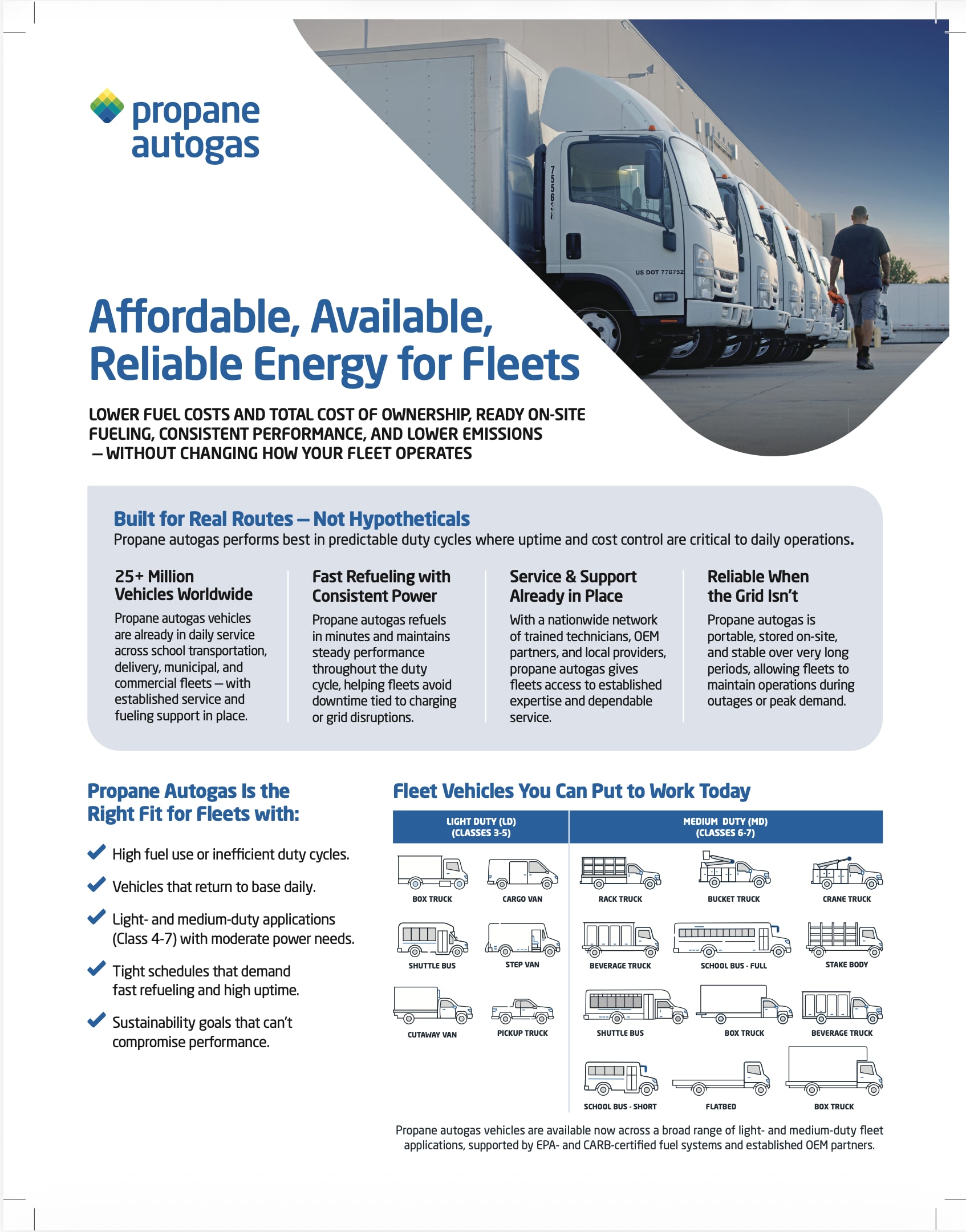 Propane Autogas Overview One Sheet | PERC