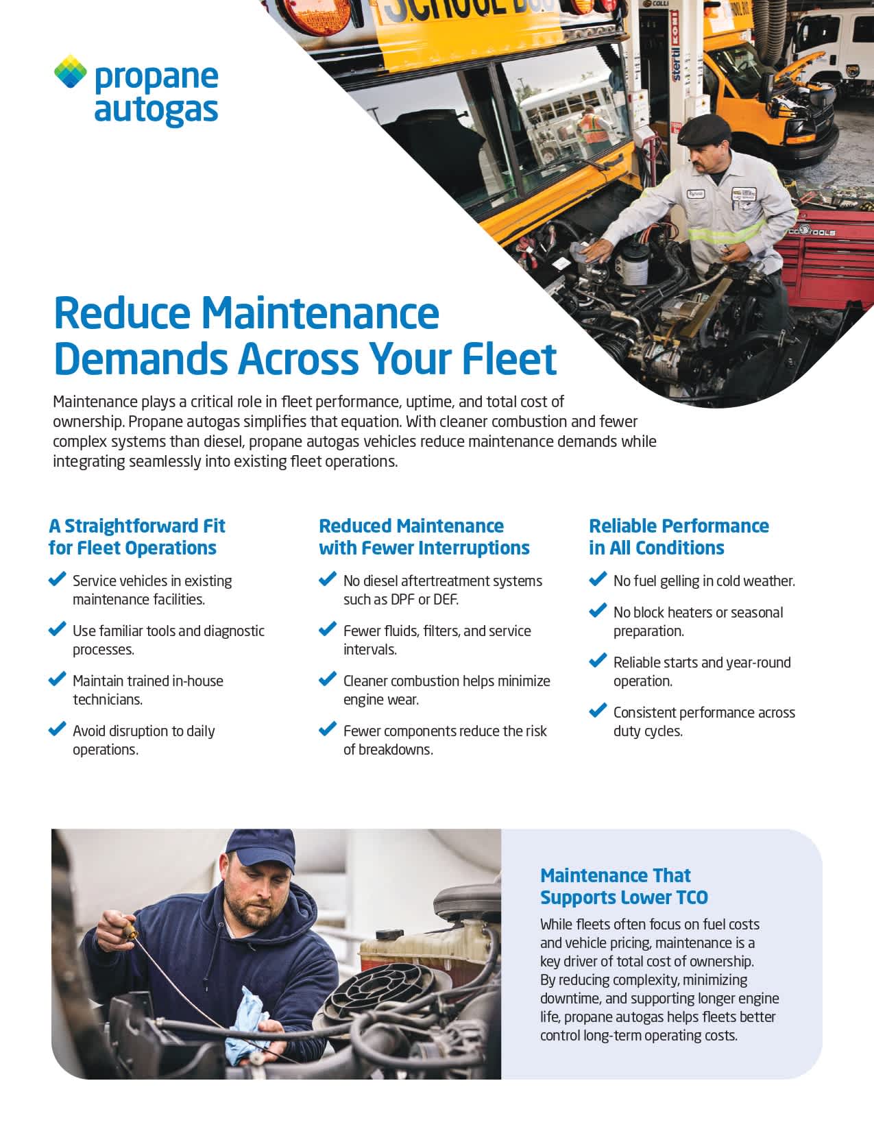 Autogas Vehicle Maintenance One Sheet