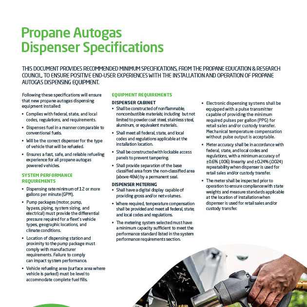 Dispenser Spec Sheet